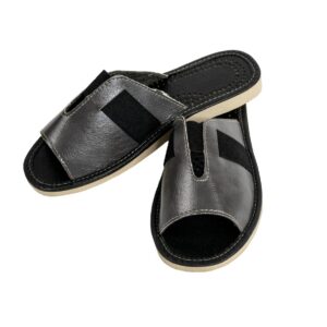 Women's Slippers - Black slippers Wojtyczka high quality - 046 A