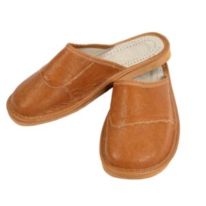 Men's Slippers - Leather, Leather Slippers, Wojtyczka, high quality-059 A