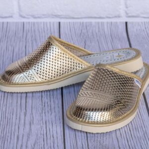 Ladies' slippers - Gold Slippers