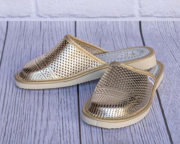 Ladies' slippers - Gold Slippers