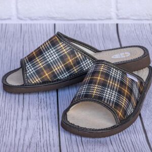 Men's Slippers - Checkered Slippers