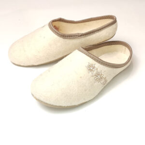 Ladies' Slippers – Light Felt Slippers with inscription