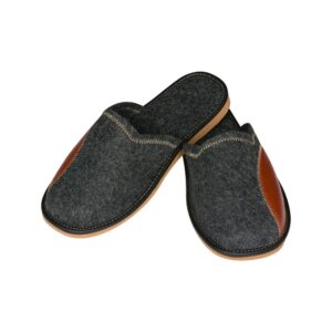 Men's slippers - Felt slippers with strengthening