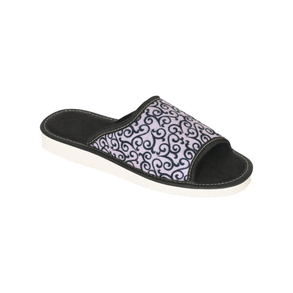 Damskie Pantofle Kapcie ornamenty otwarte