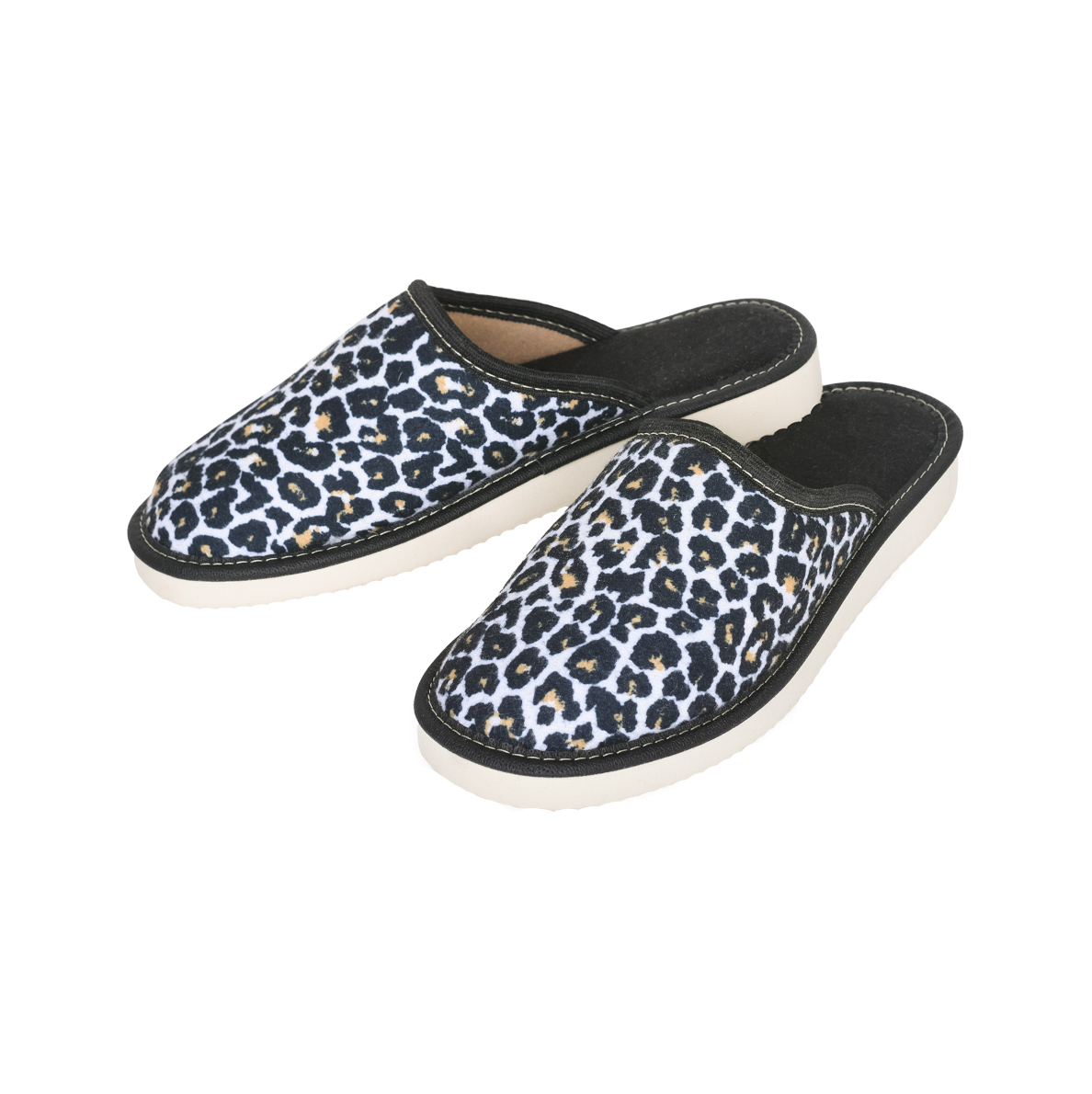 Kapcie Damskie - Laczki w panterkę